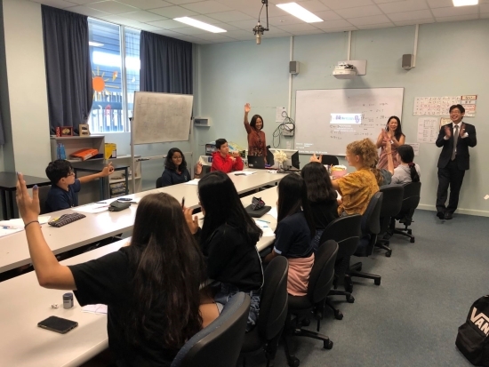 A Japanese-language class at Darwin High School