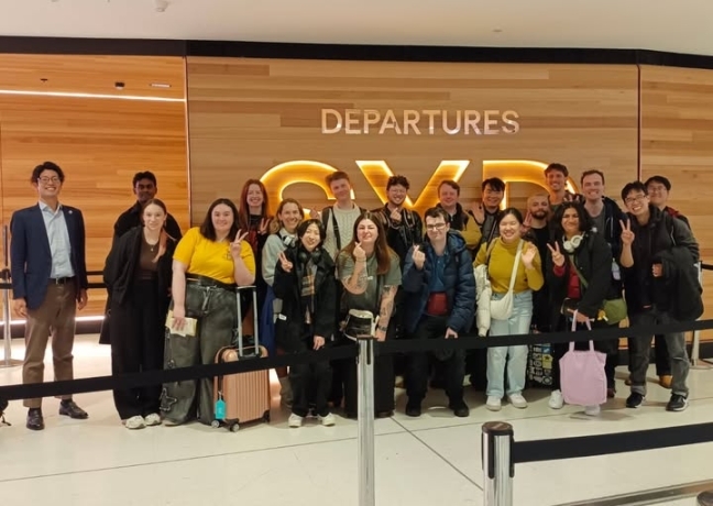 At Sydney International Airport