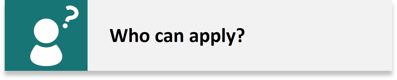 Who can apply?
