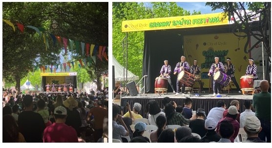 Wadaiko Rindo Sydney at Ryde Granny Smith Festival