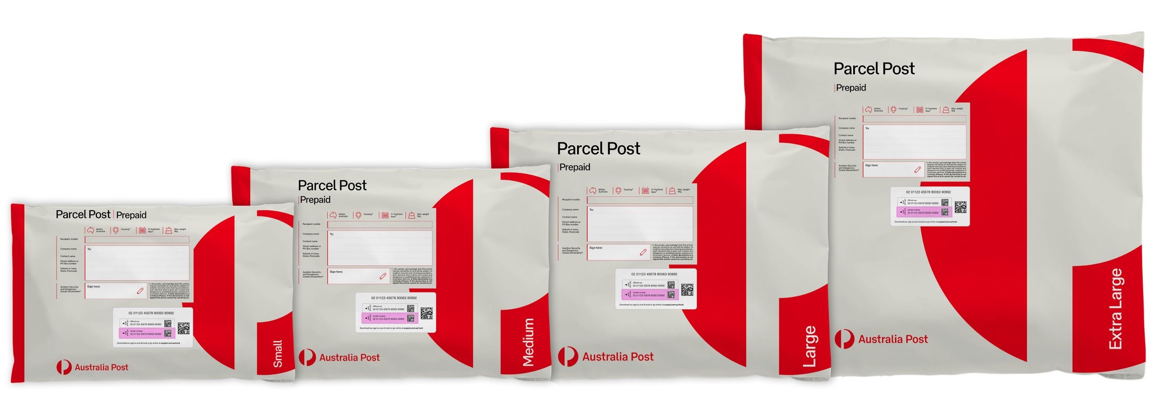 Australia Post satchels