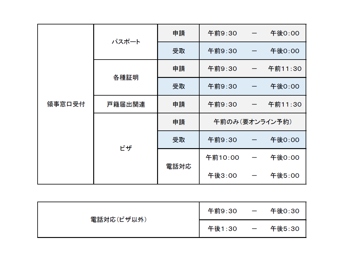受付時間